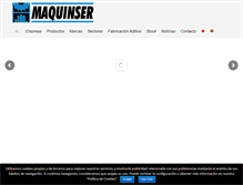 Tablet Screenshot of maquinser.com